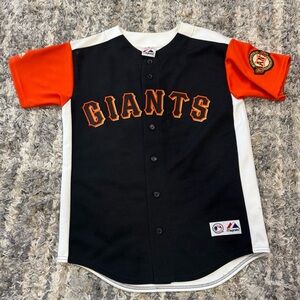 Majestic Giants Kids Jersey in Black and Orange